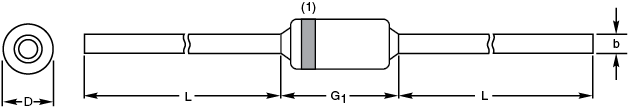 Through-Hole Glass Diodes